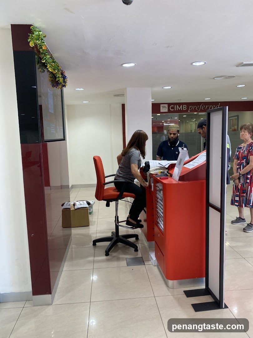 Bank Interior Scene