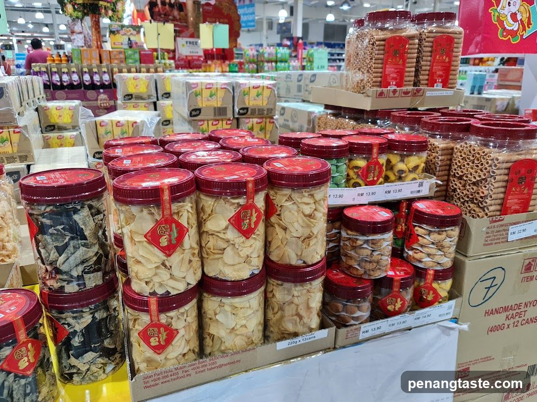 Dried Seafood and Snacks Display
