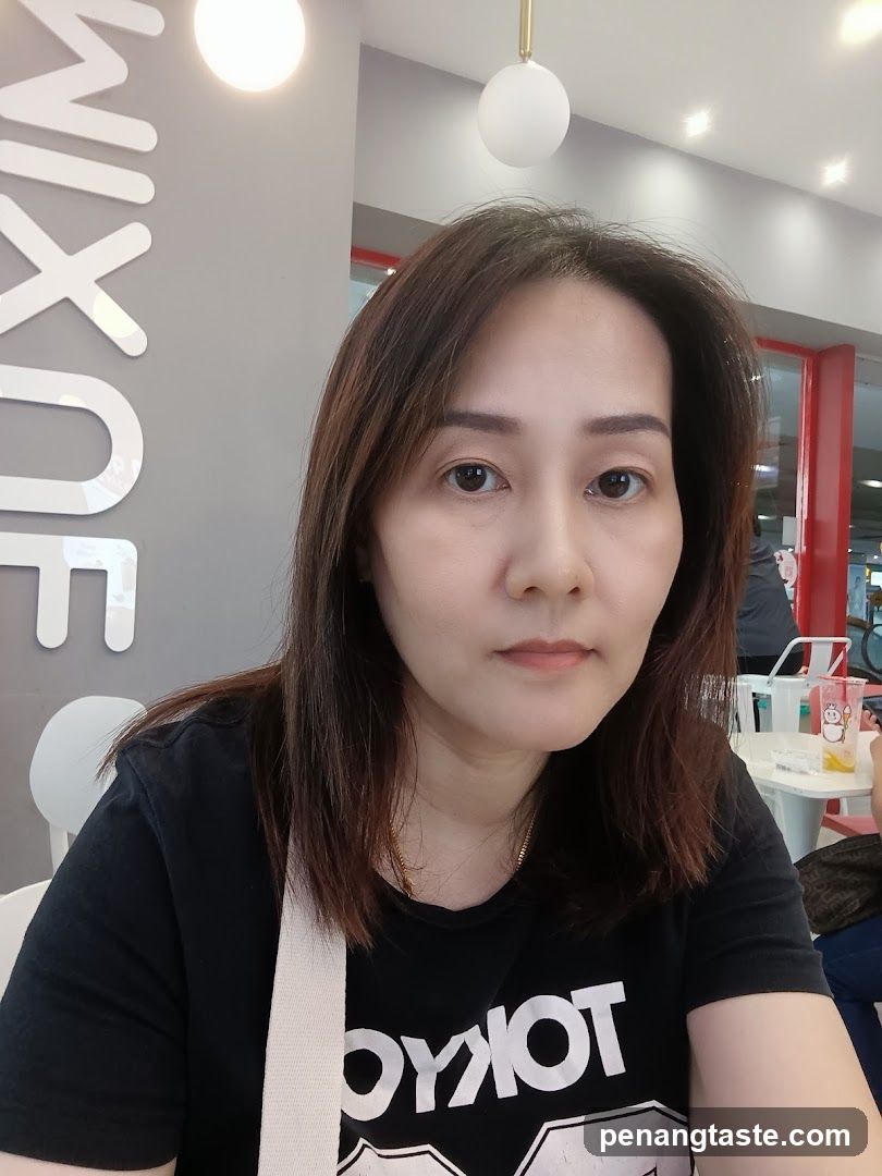 Woman in a cafe interior