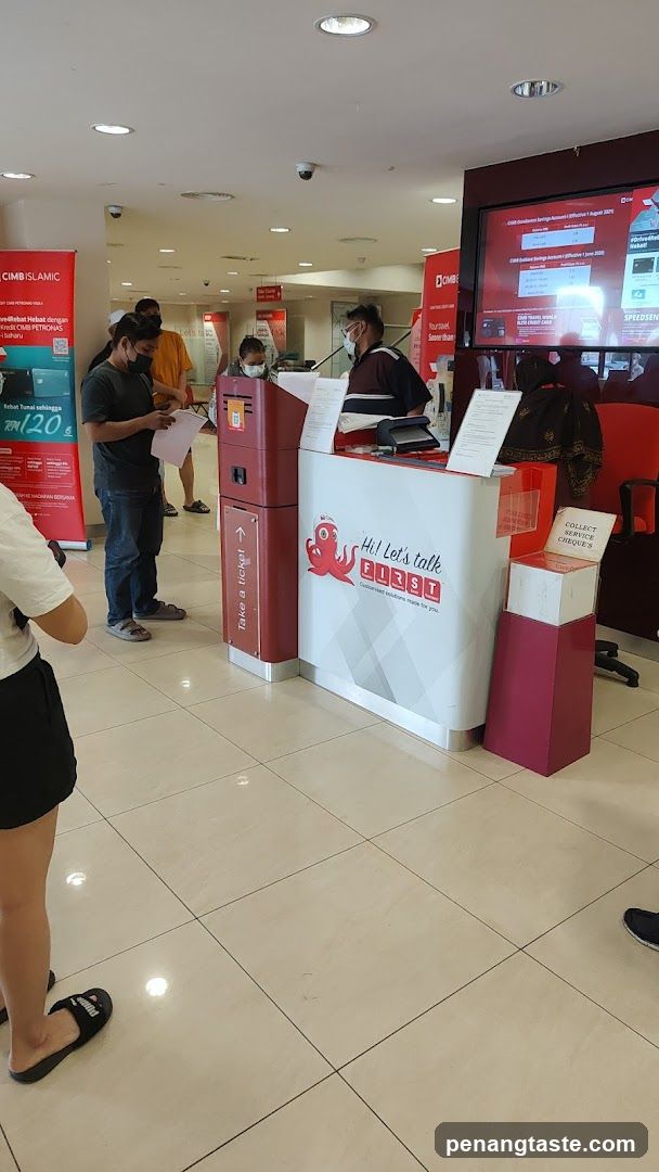 Bank Interior Scene