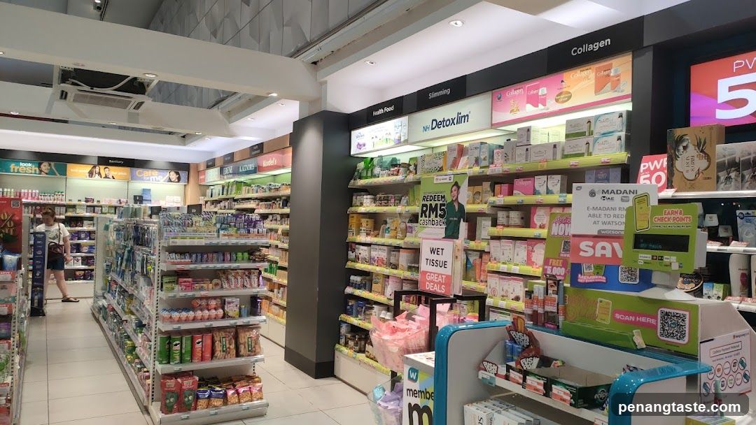 Interior of a pharmacy or health store