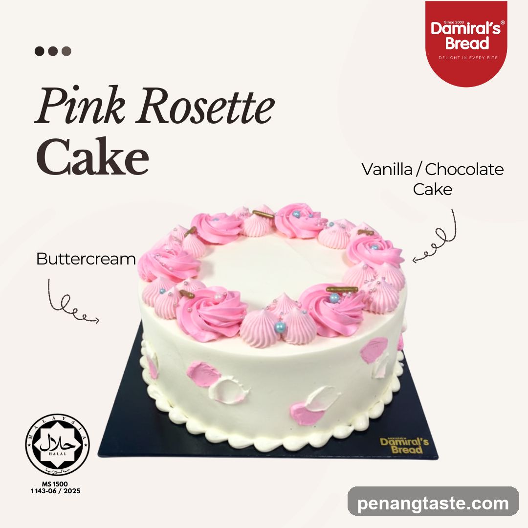 Pink Rosette Cake