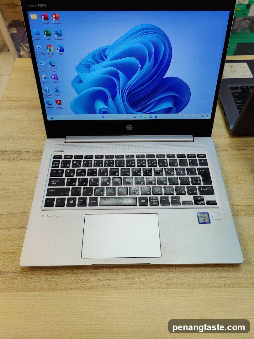 HP ProBook Laptop on Desk