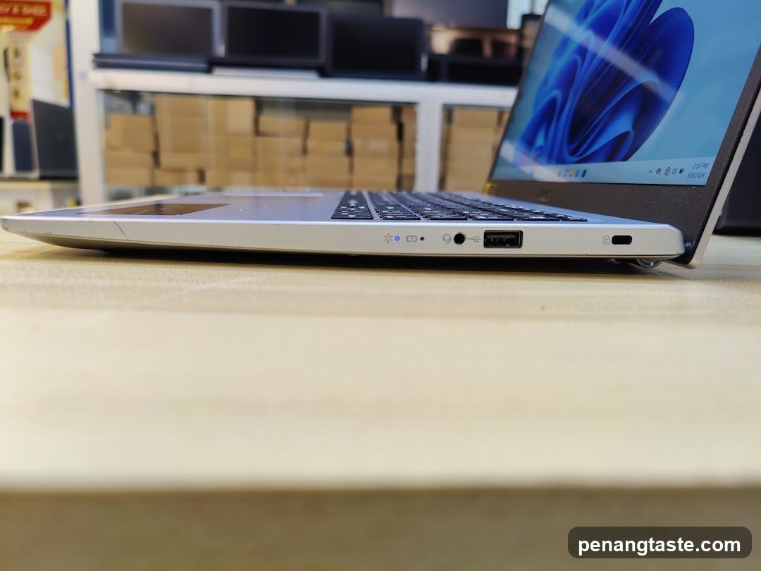 Laptop Side View in Store