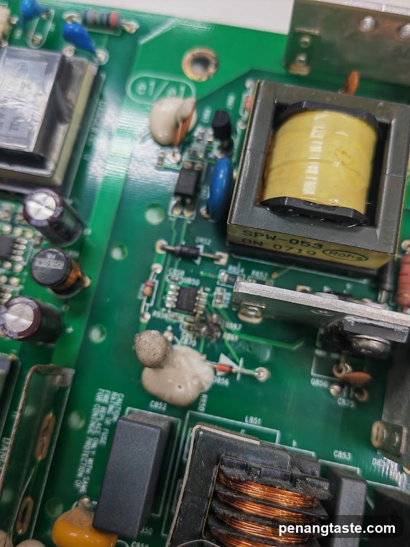 Electronics Circuit Board Close-Up