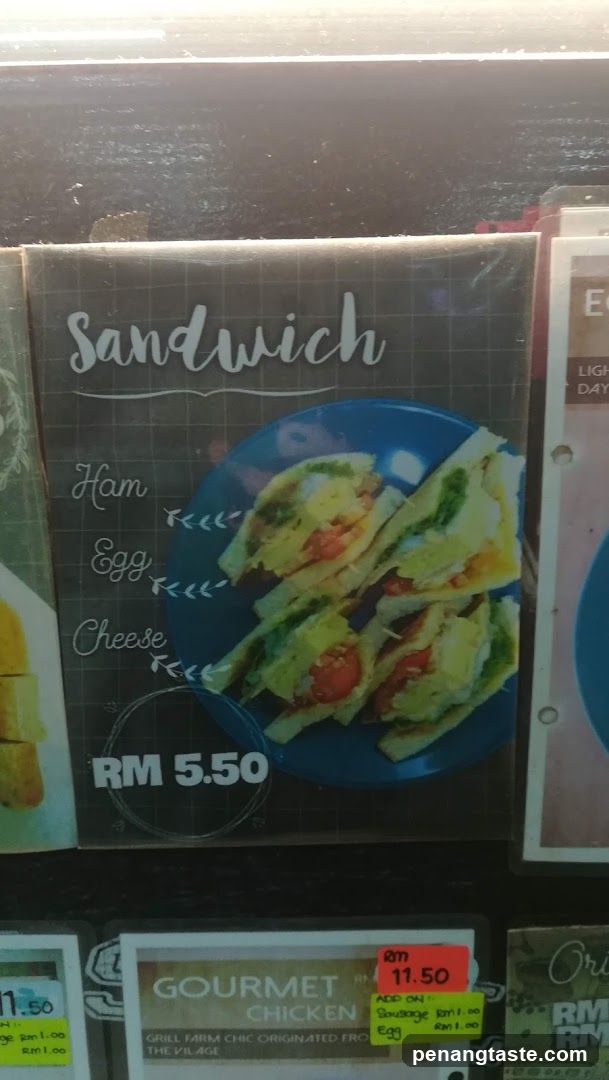 Sandwich Menu Board