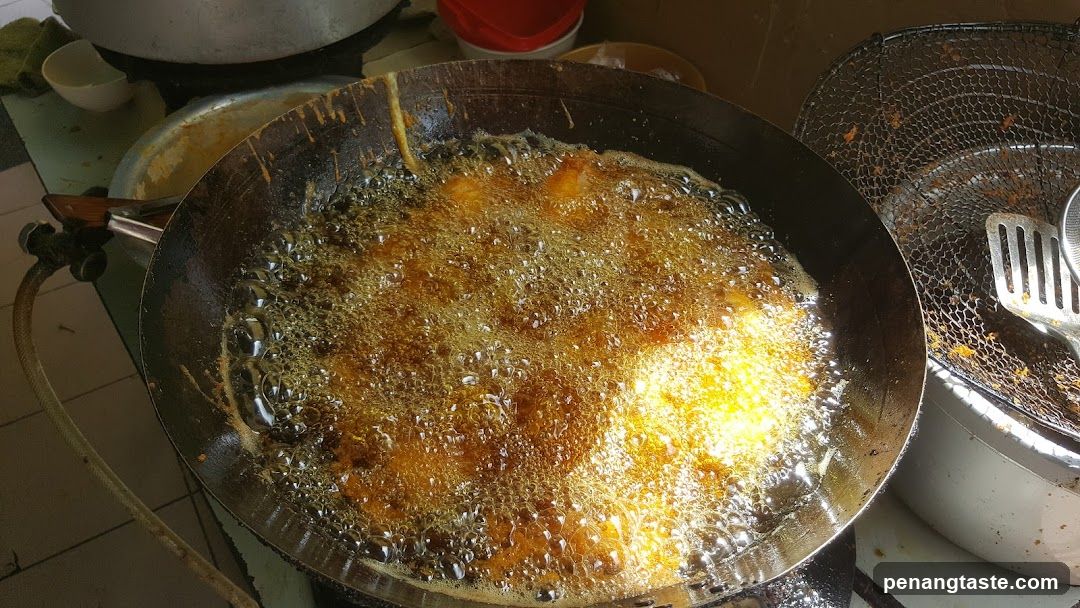 Frying Food in Wok