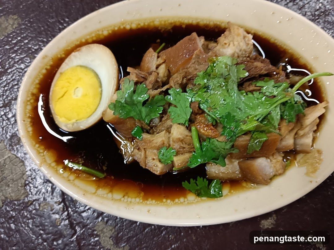 Braised Pork with Egg and Cilantro