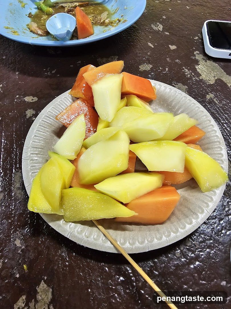 Fruit Platter on Paper Plate