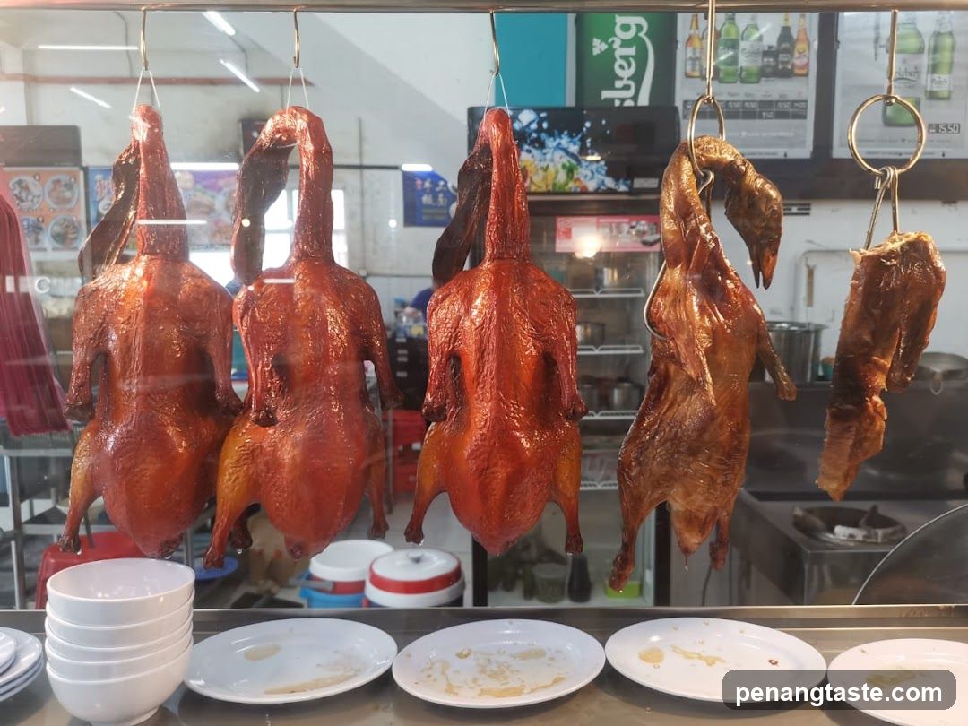 Roasted Ducks Display