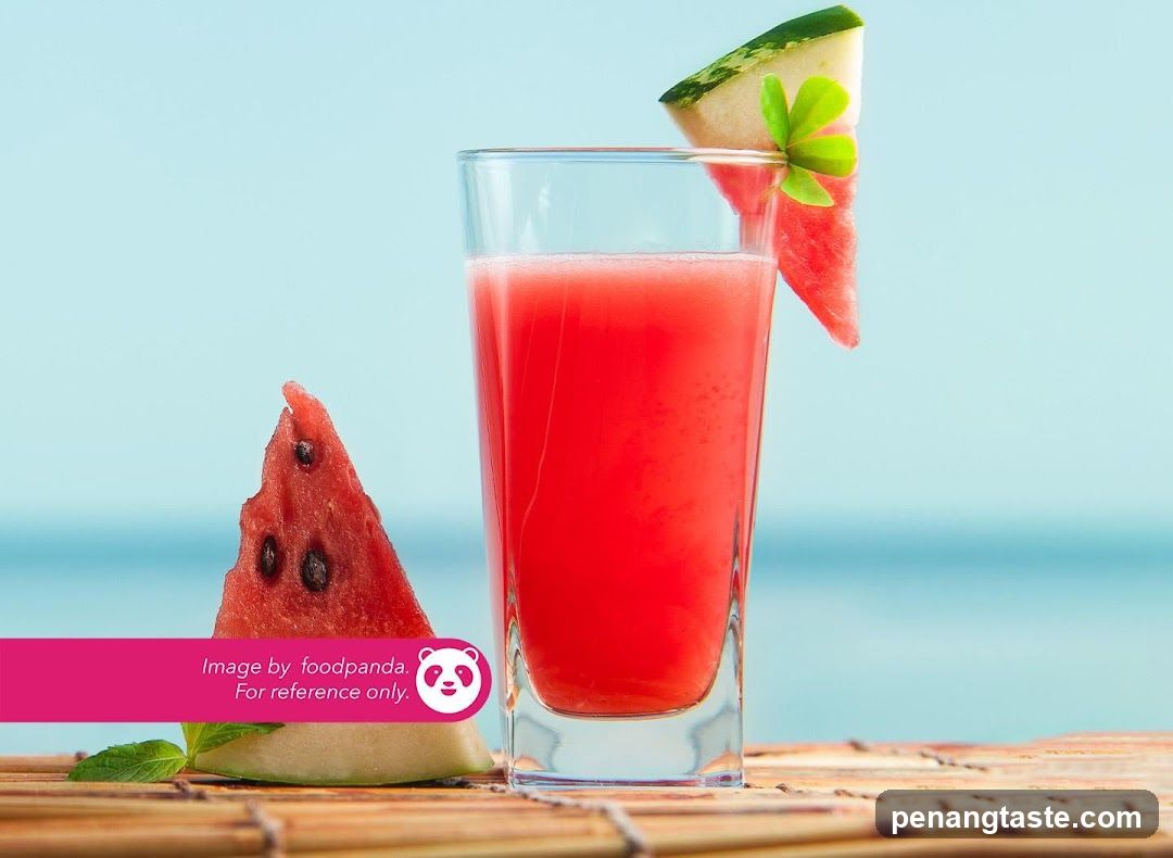 Watermelon Juice with Garnish