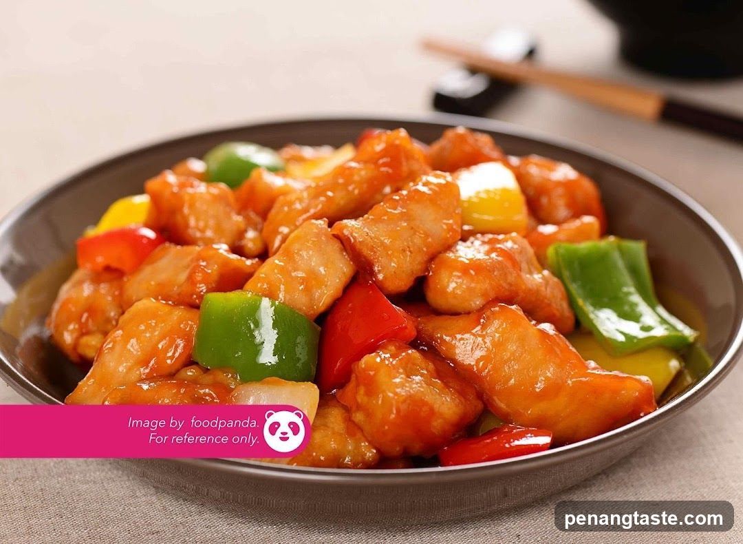 Sugary Chicken with Peppers