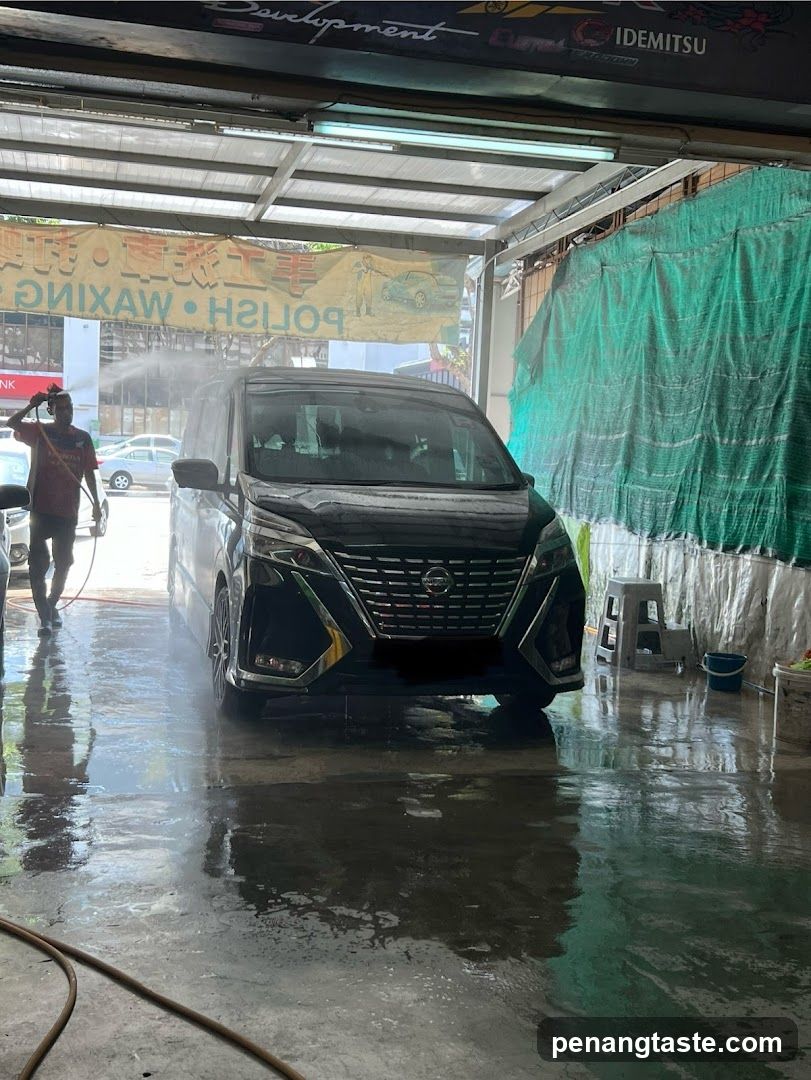 Car Wash Interior Scene