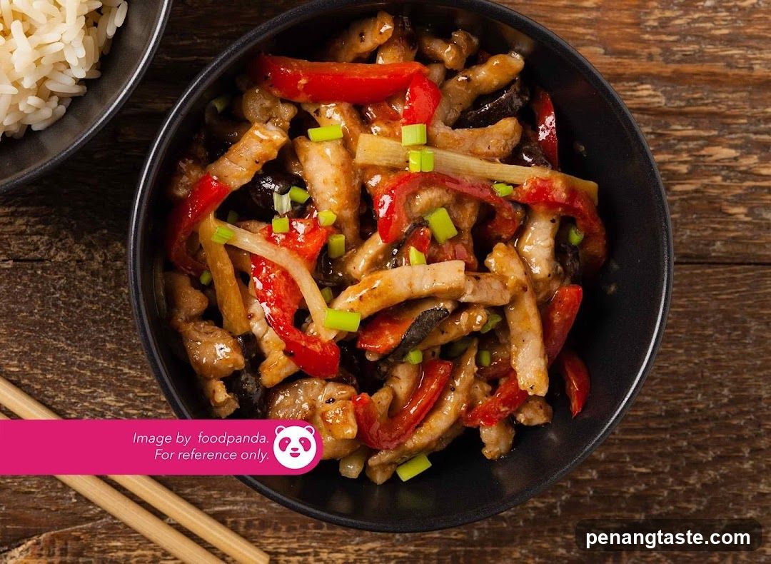 Stir-fry with rice bowl