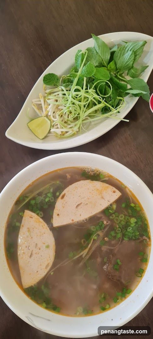 Bowl of Pho with Side Dish