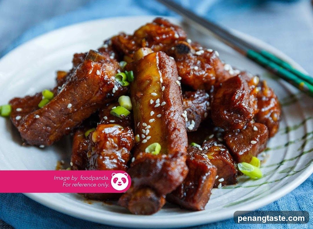 Soy-Glazed Pork Ribs with Scallions and Sesame Seeds