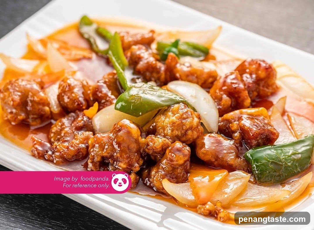 Sugary Chicken with Peppers and Onions
