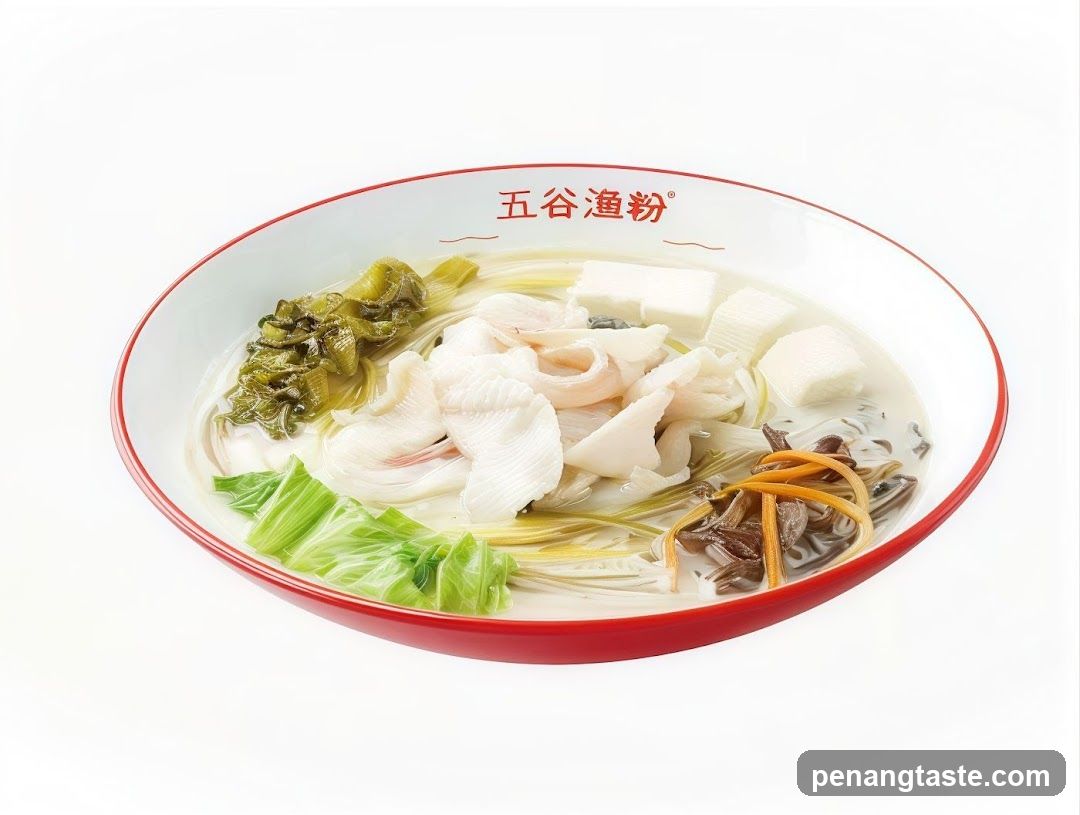 Bowl of Noodle Soup with Ingredients