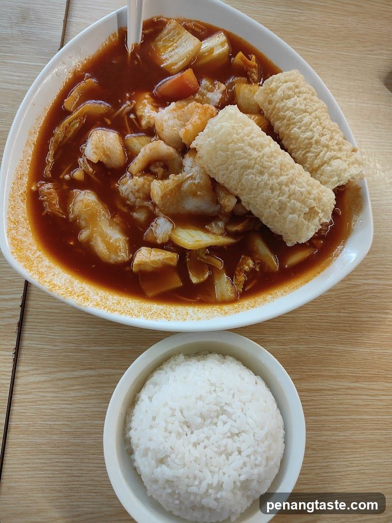 Stir-fried Fish with Kelp and Rice Bowl