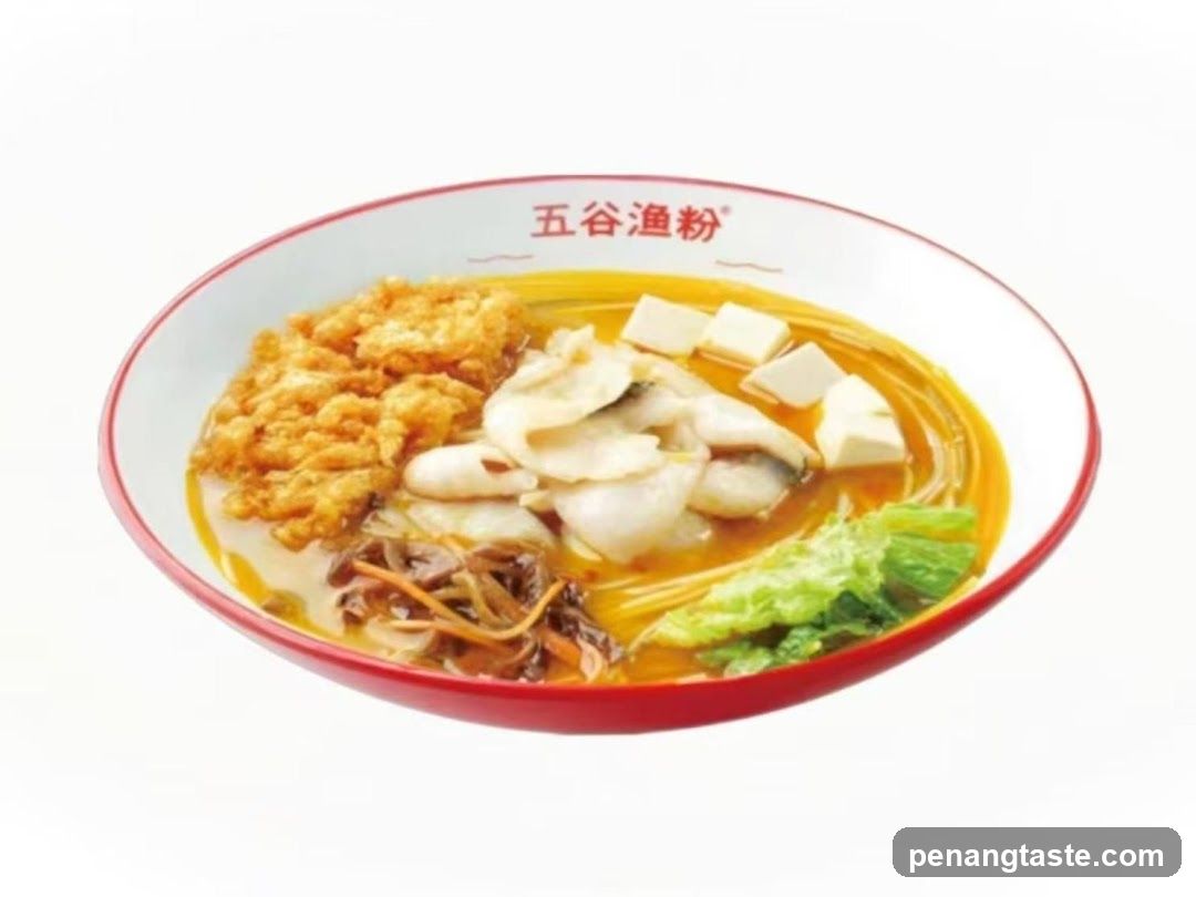 Bowl of Wu Gu Yu Fen (Five Grains Fish Noodles)