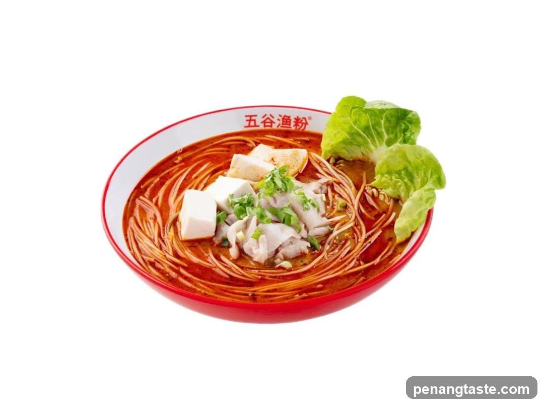 Bowl of Noodles with Tofu and Greens