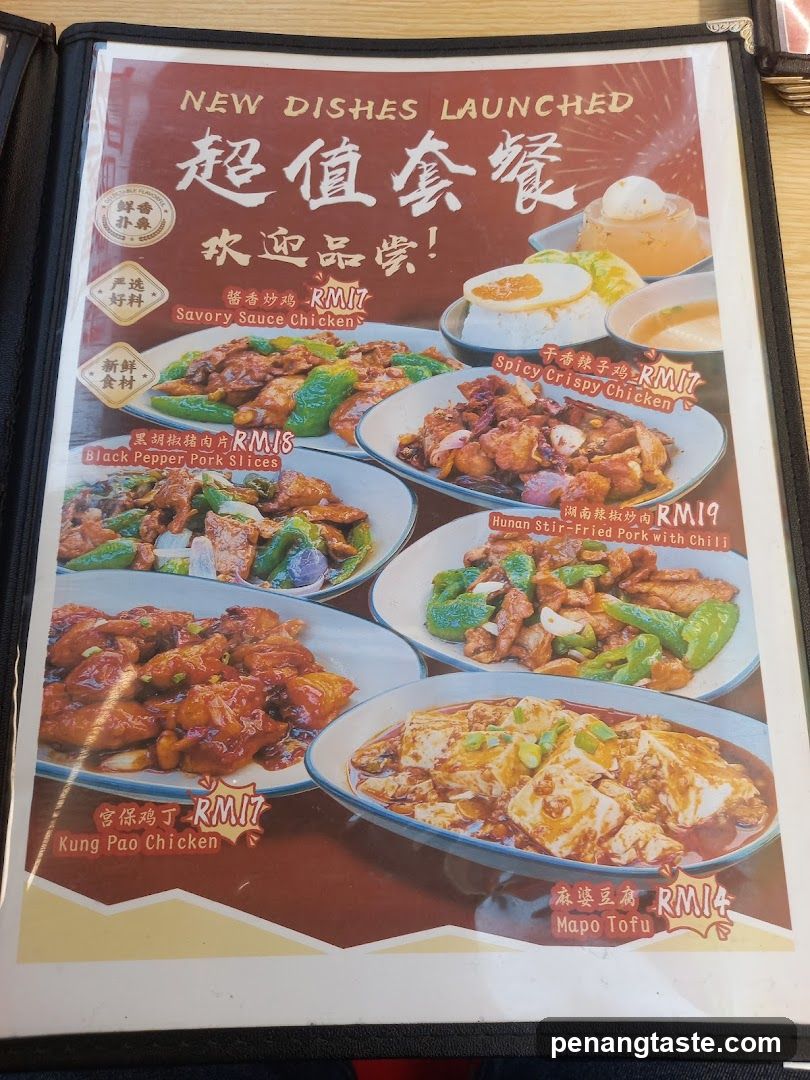 New Dishes Launched Menu Flyer
