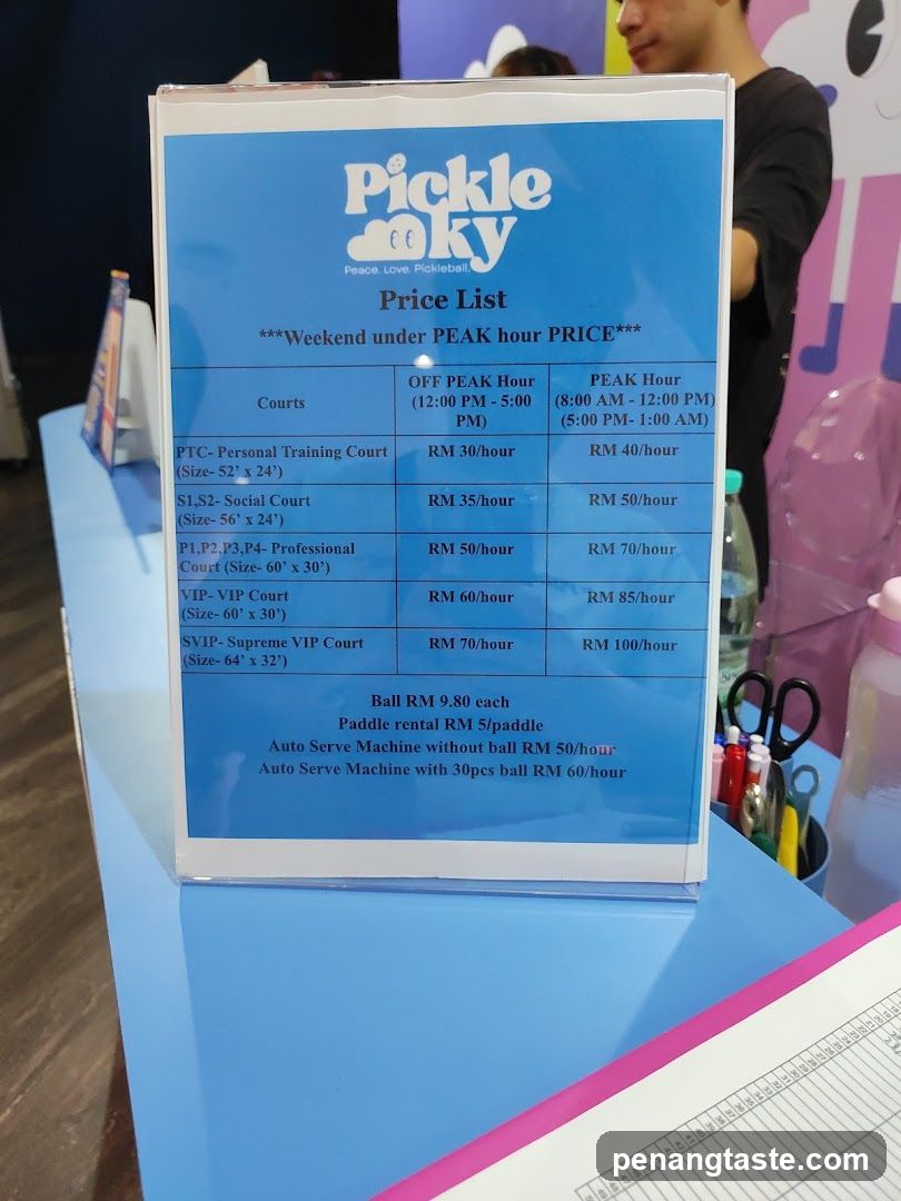 Pickle Poky Price List Sign