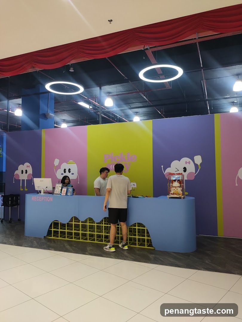 Reception Area with Colorful Wall Art