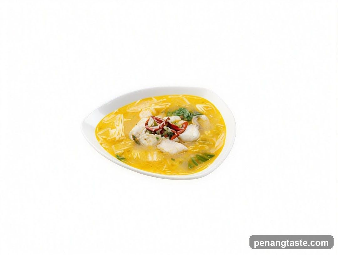 Yellow Soup with Fish and Noodles