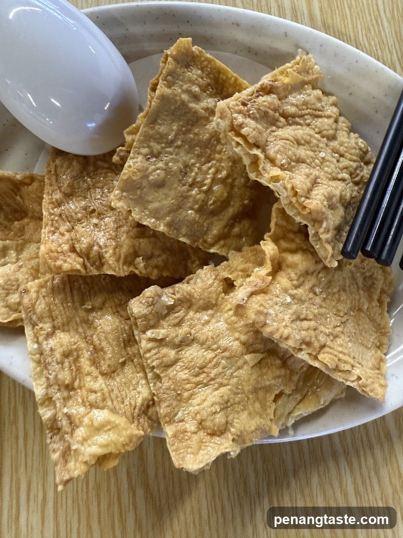 Fried Tofu Squares on a Plate