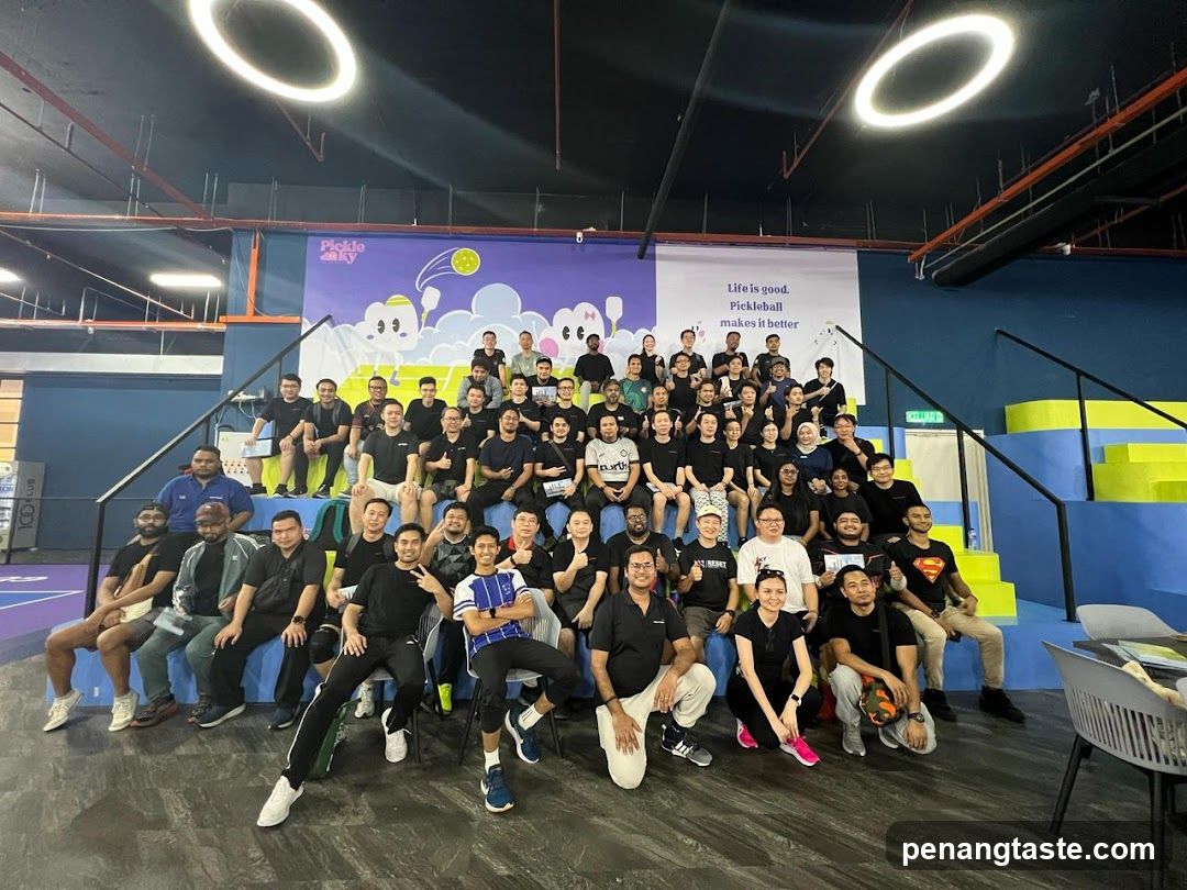 Group photo at Pickleball event