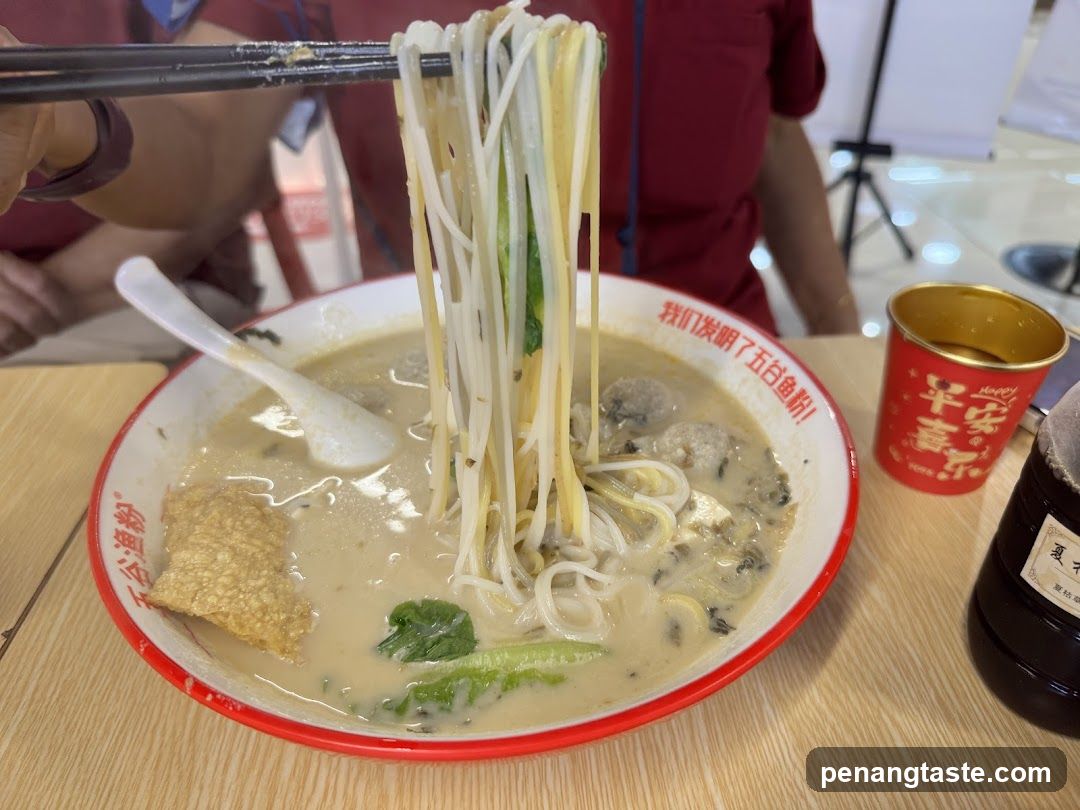 Noodle Bowl with Chopsticks