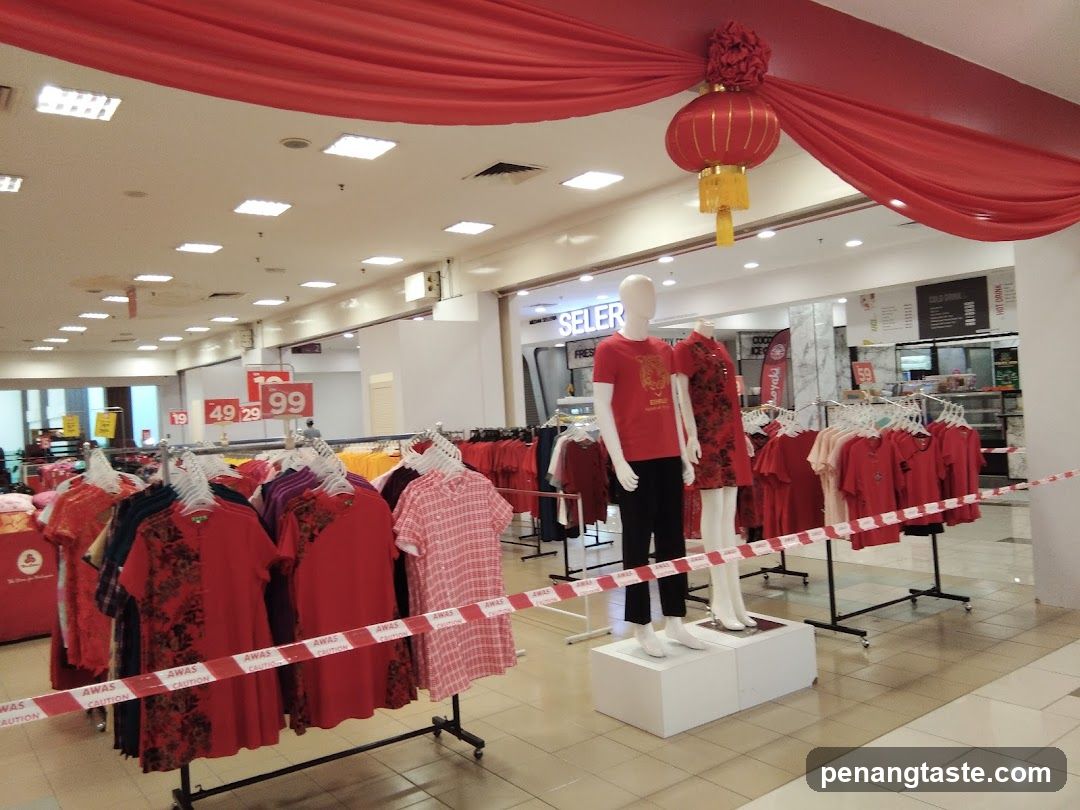 Red Clothing Sale Display