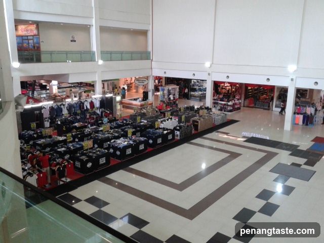 Mall Interior with Clothing Display