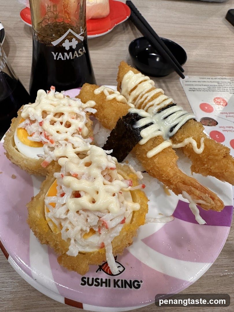 Sushi King Plate with Tempura and Salad