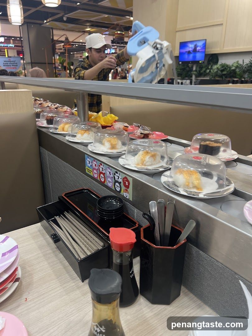 Sushi Conveyor Belt Restaurant Interior