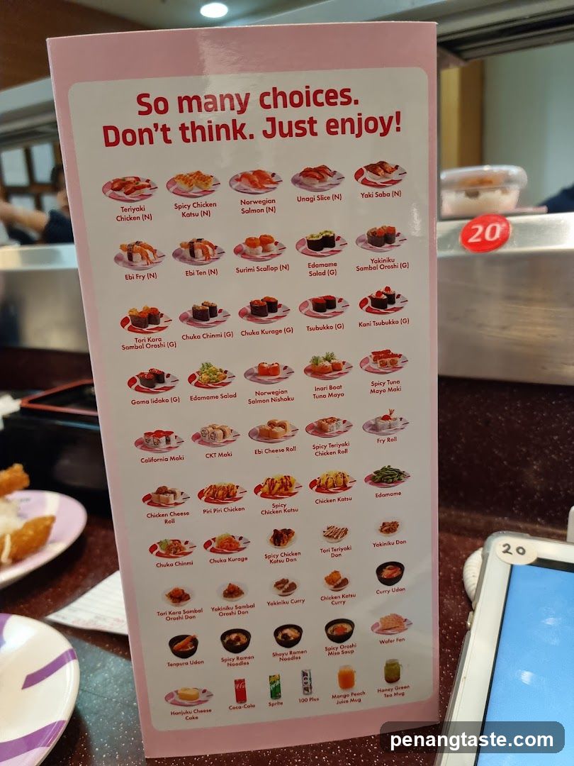 Sushi Menu Board