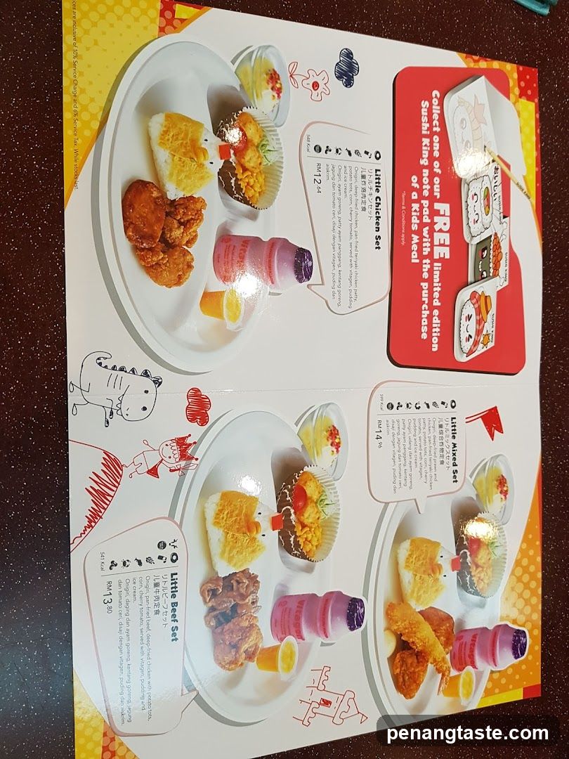 Kids Meal Menu Page