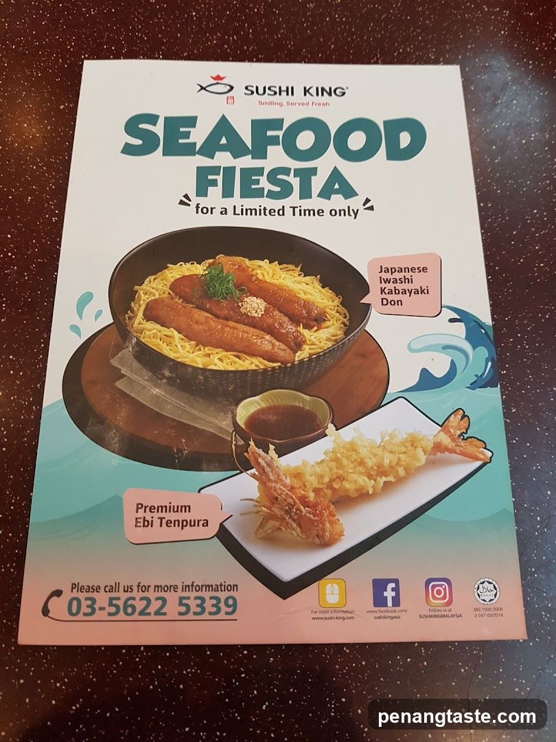 Sushi King Seafood Fiesta Flyer