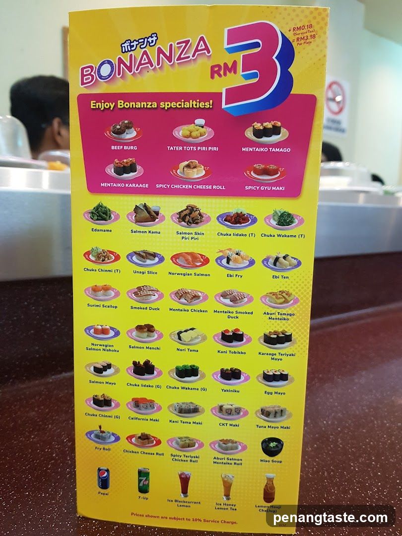 Bonanza RM3 Menu