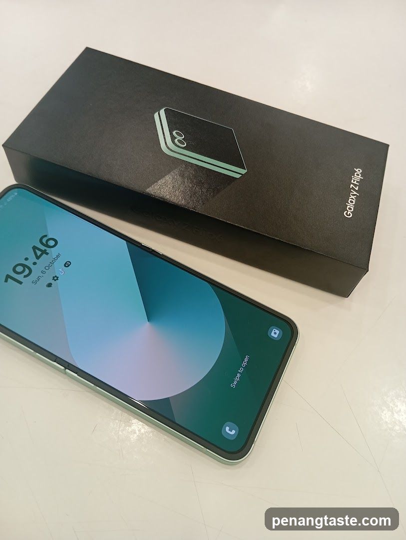 Galaxy Z Flip6 Phone and Box