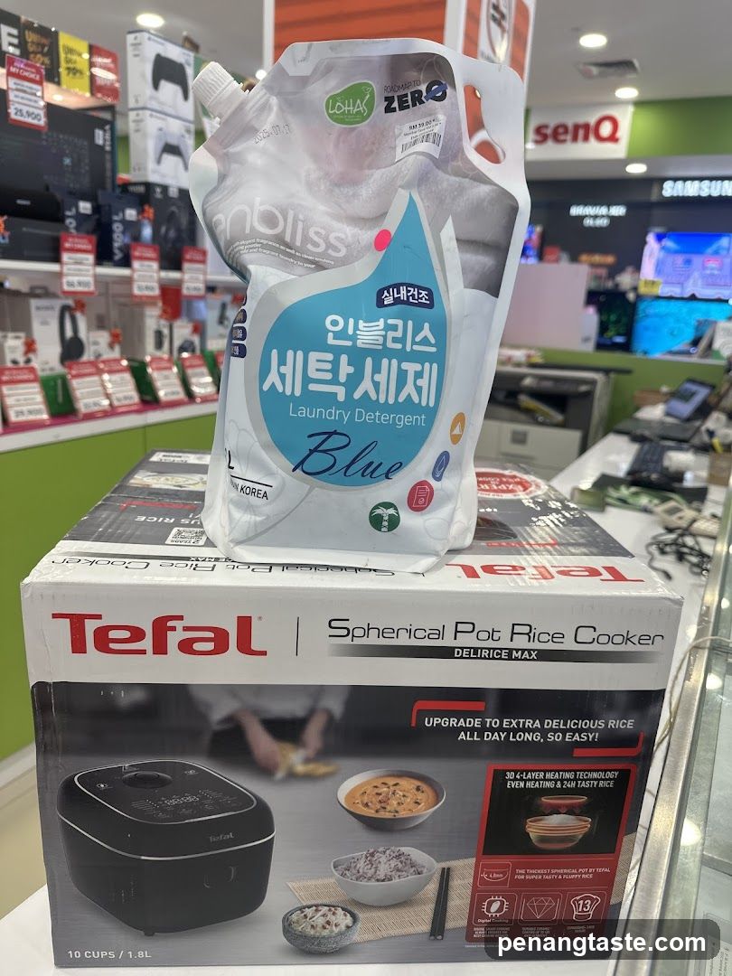 Tefal Spherical Pot Rice Cooker and Laundry Detergent in Store