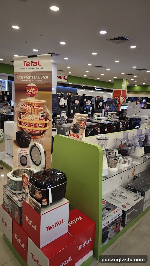 Tefal Product Display in Electronics Store