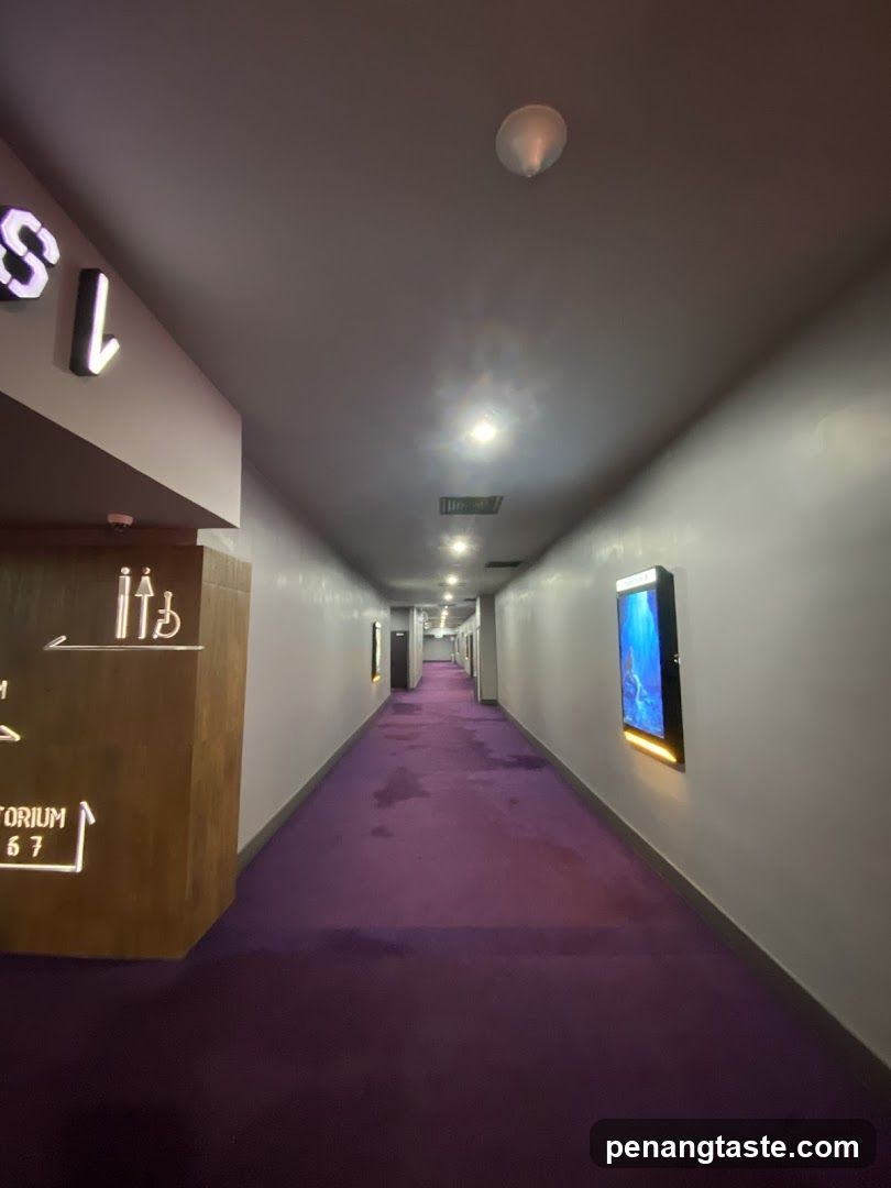 Purple Corridor Interior