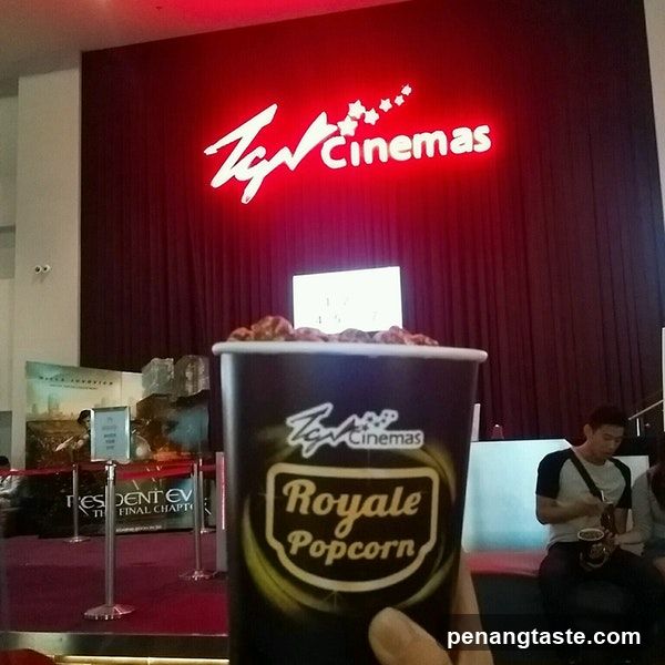 Cinema Interior with Popcorn Cup