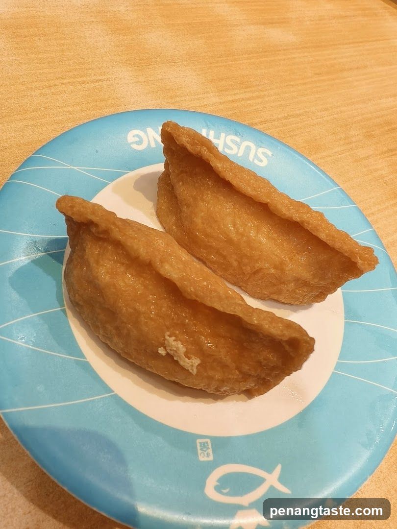 Fried Dumplings on Blue Plate