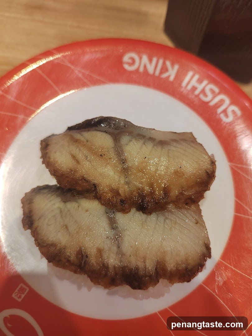 Grilled Fish Slices on Sushi King Plate