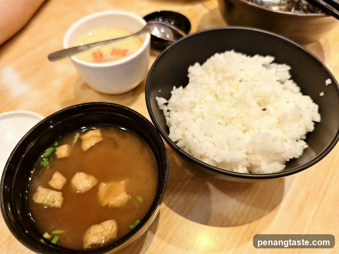 Meal on wooden table