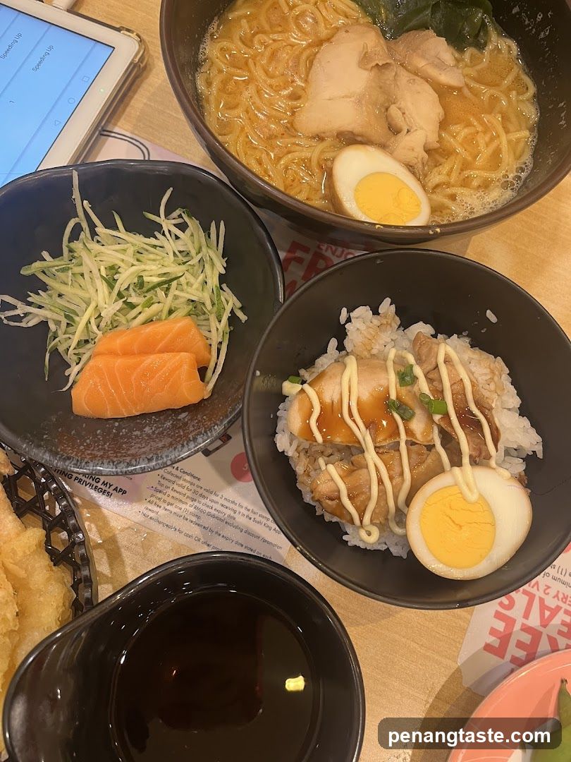 Ramen and Rice Bowl Meal