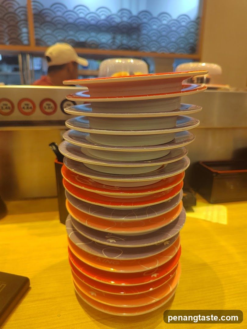 Stack of Plates in Restaurant Interior